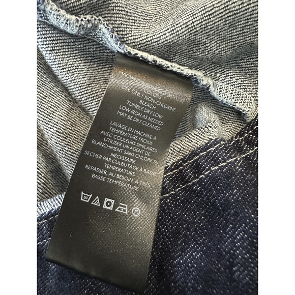 Anthropologie x Pilcro Seamed V-Neck Denim Dress Women's Anthro Plus Size 26W 26 - Picture 10 of 16